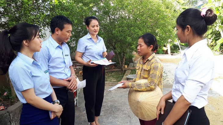 Tuyên truyền người dân tham gia BHXH tự nguyện.